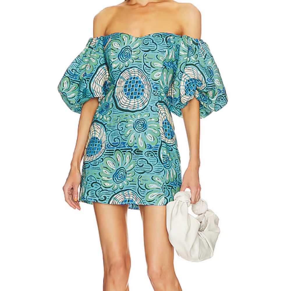 Rhode Women's Dali Dress in Aquatic Bloom